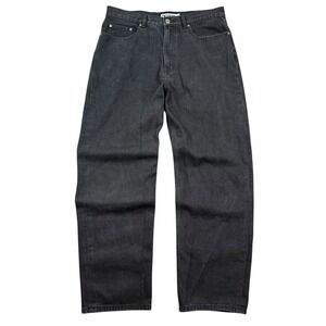 Review Baggy Jeans Men 33 (34x31) Black Relaxed Loose Fit Grunge Skater Denim